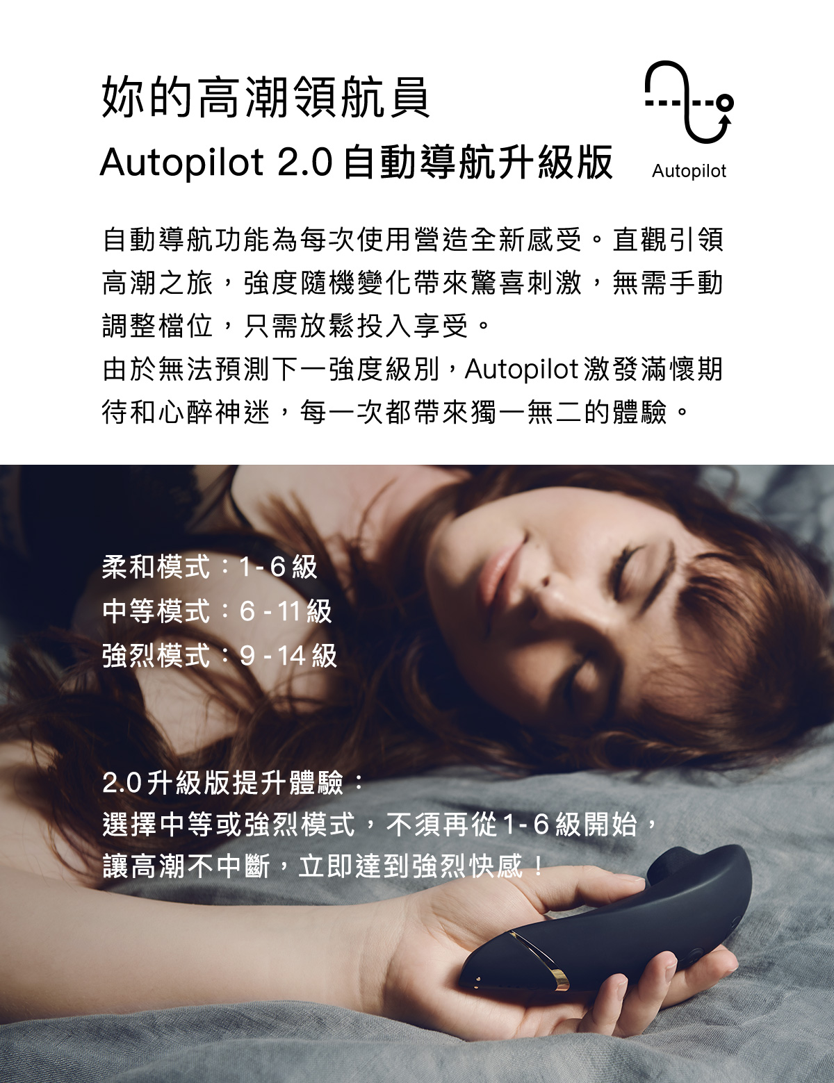 Womanizer Premium 2 自動導航功能說明